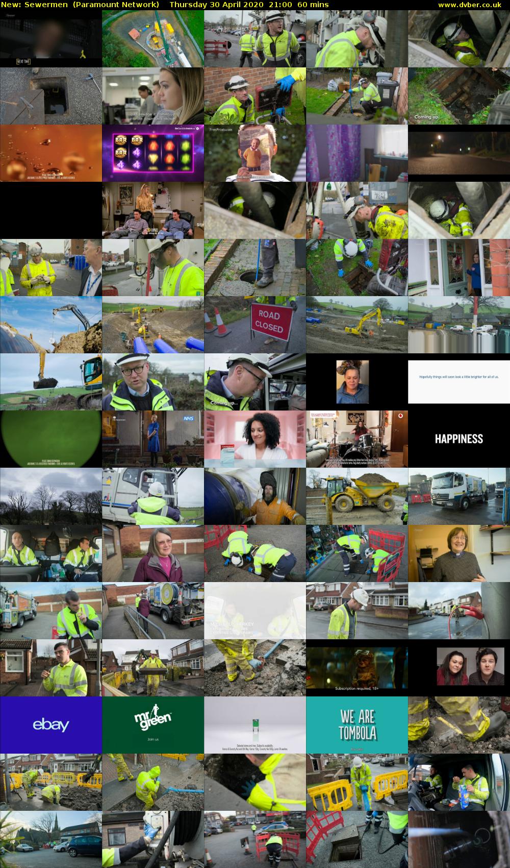 Sewermen (Paramount Network) Thursday 30 April 2020 21:00 - 22:00