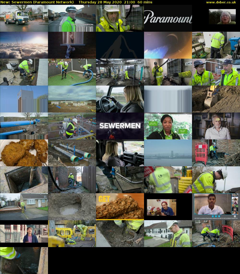 Sewermen (Paramount Network) Thursday 28 May 2020 21:00 - 22:00