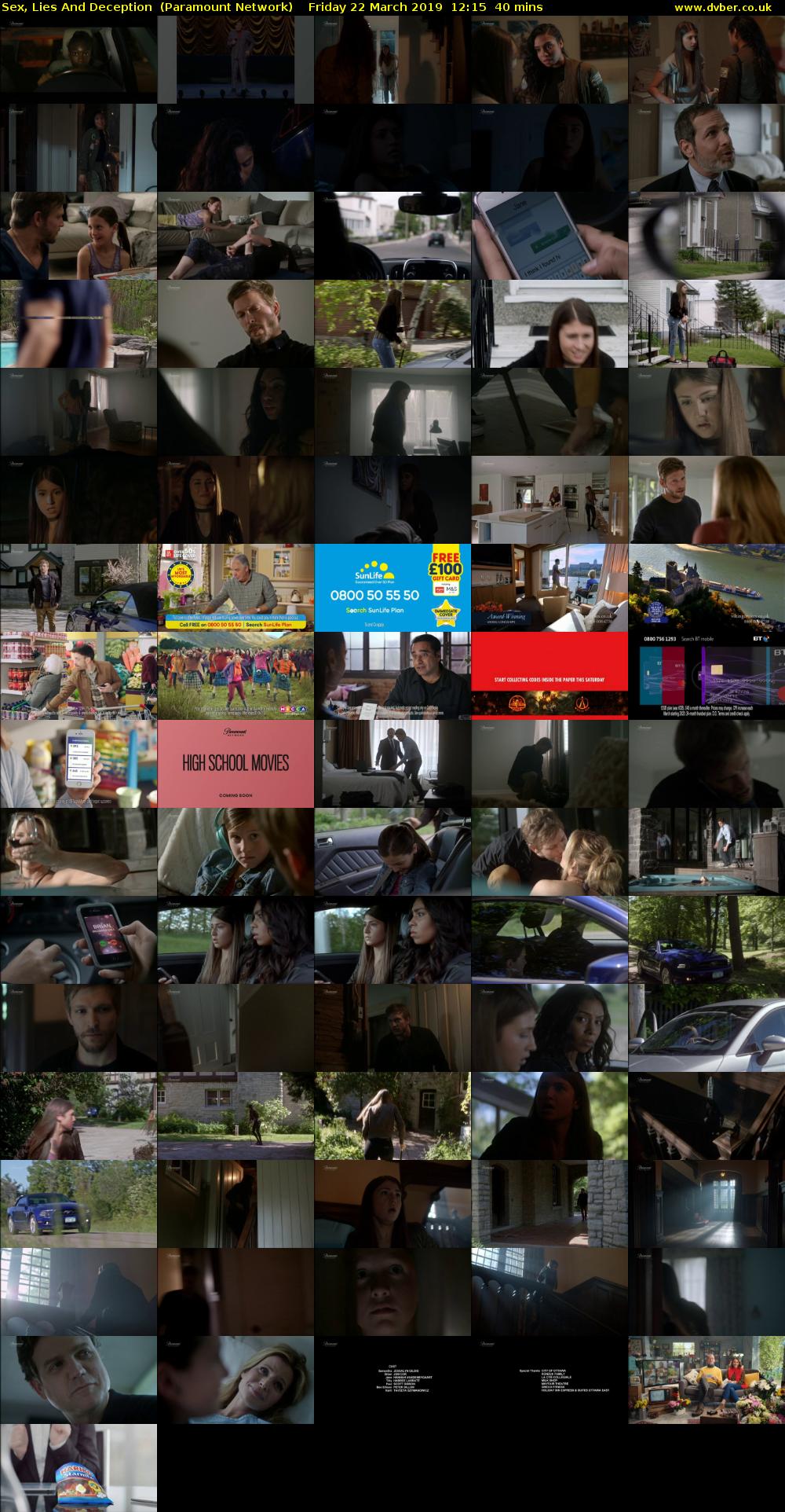 Sex, Lies And Deception  (Paramount Network) Friday 22 March 2019 12:15 - 12:55