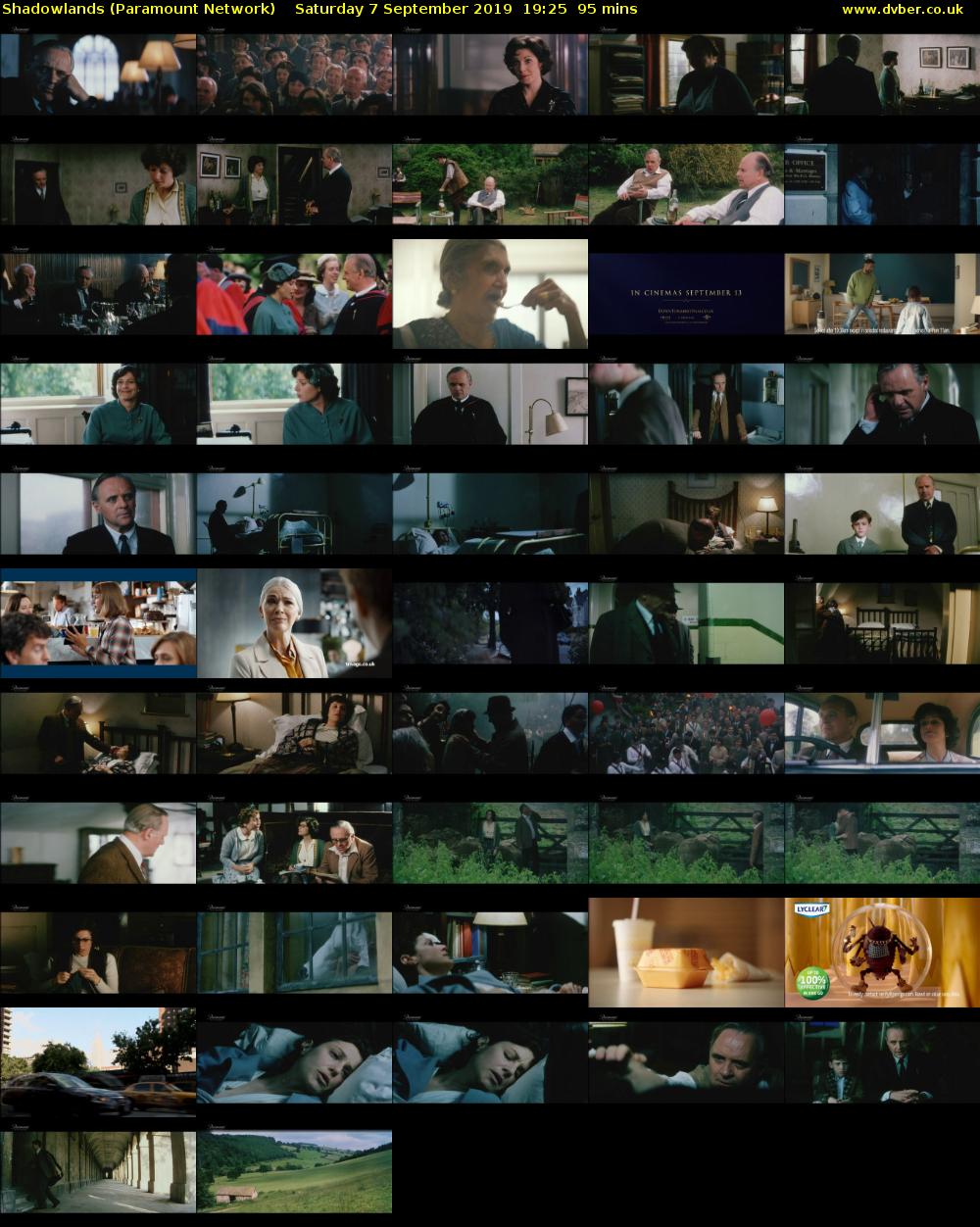 Shadowlands (Paramount Network) Saturday 7 September 2019 19:25 - 21:00