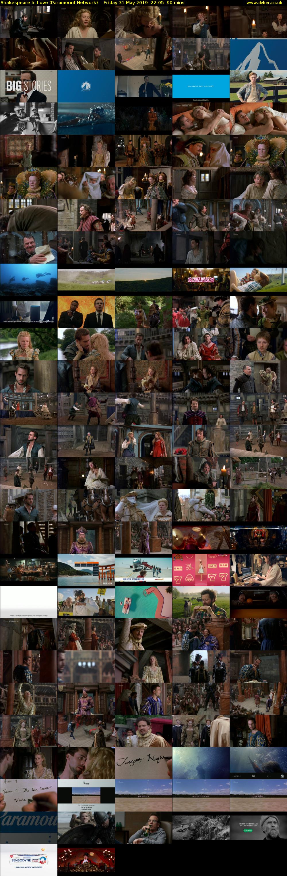 Shakespeare In Love (Paramount Network) Friday 31 May 2019 22:05 - 23:35