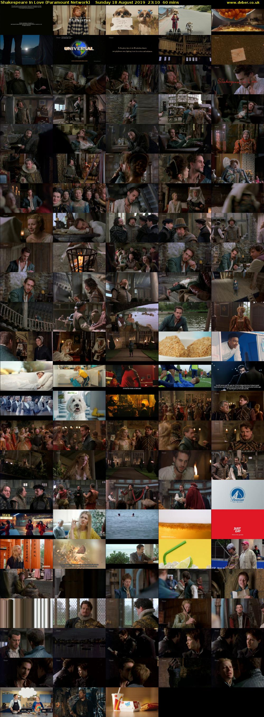 Shakespeare In Love (Paramount Network) Sunday 18 August 2019 23:10 - 00:10