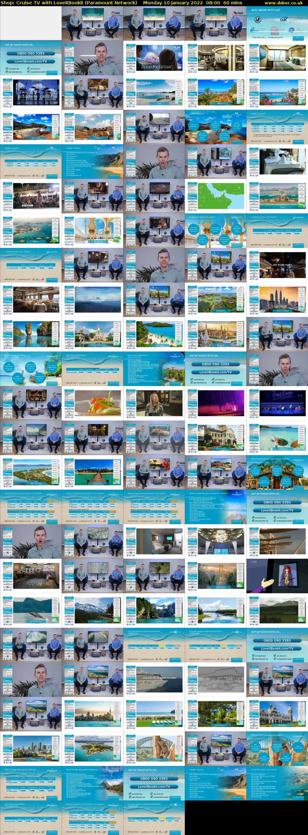 Shop: Cruise TV with LoveitBookit (Paramount Network) Monday 10 January 2022 08:00 - 09:00