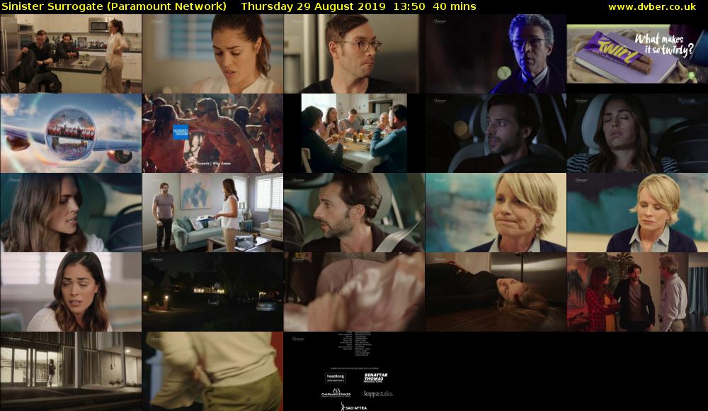 Sinister Surrogate (Paramount Network) Thursday 29 August 2019 13:50 - 14:30