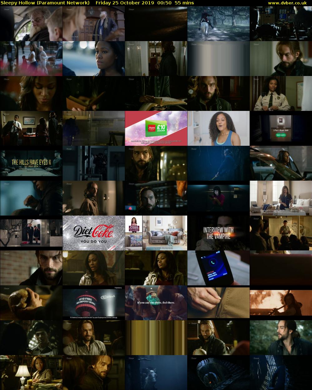 Sleepy Hollow (Paramount Network) Friday 25 October 2019 00:50 - 01:45