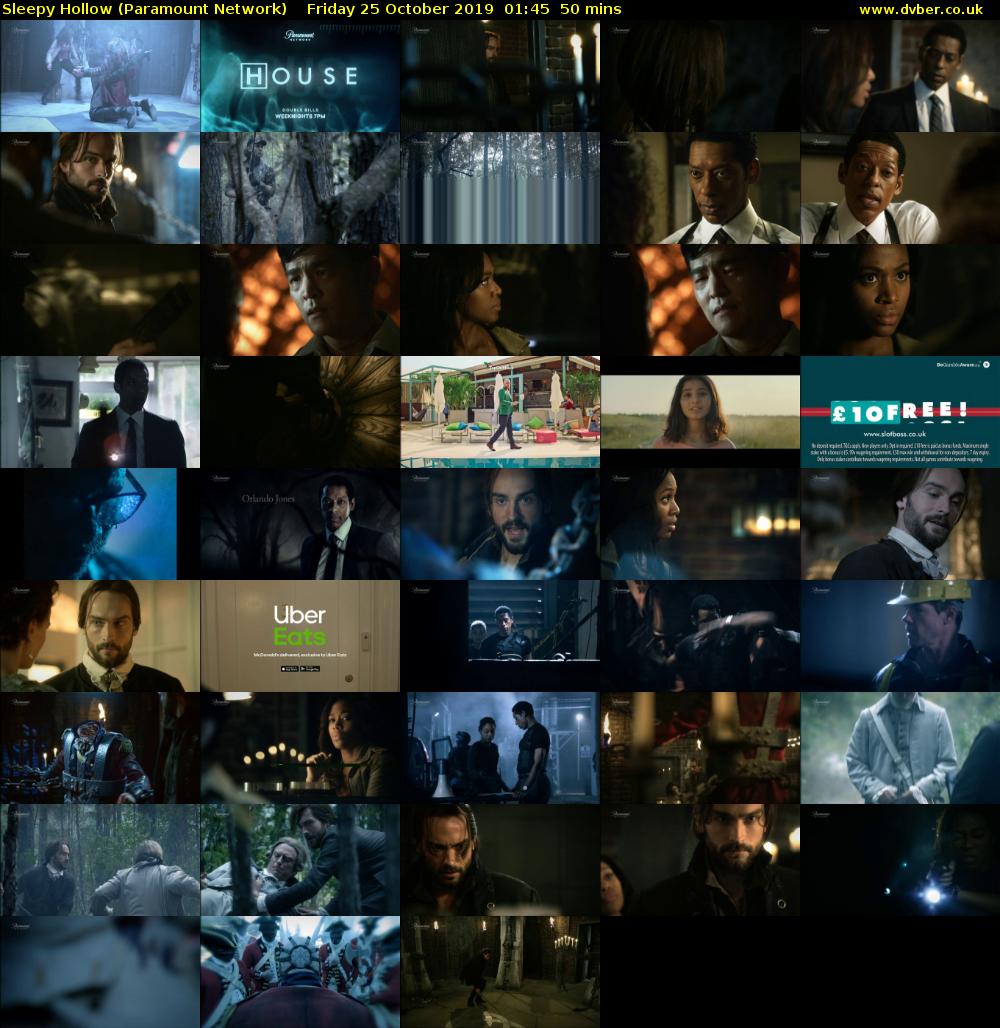 Sleepy Hollow (Paramount Network) Friday 25 October 2019 01:45 - 02:35