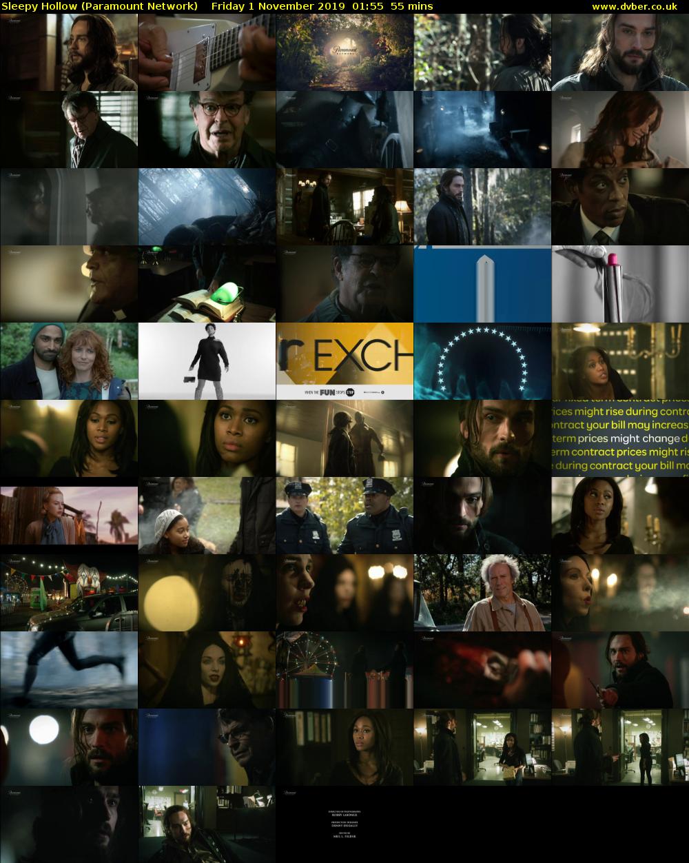 Sleepy Hollow (Paramount Network) Friday 1 November 2019 01:55 - 02:50