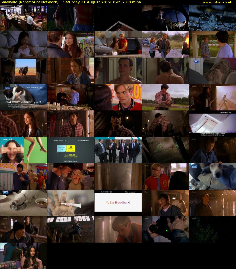 Smallville (Paramount Network) Saturday 31 August 2019 09:55 - 10:55