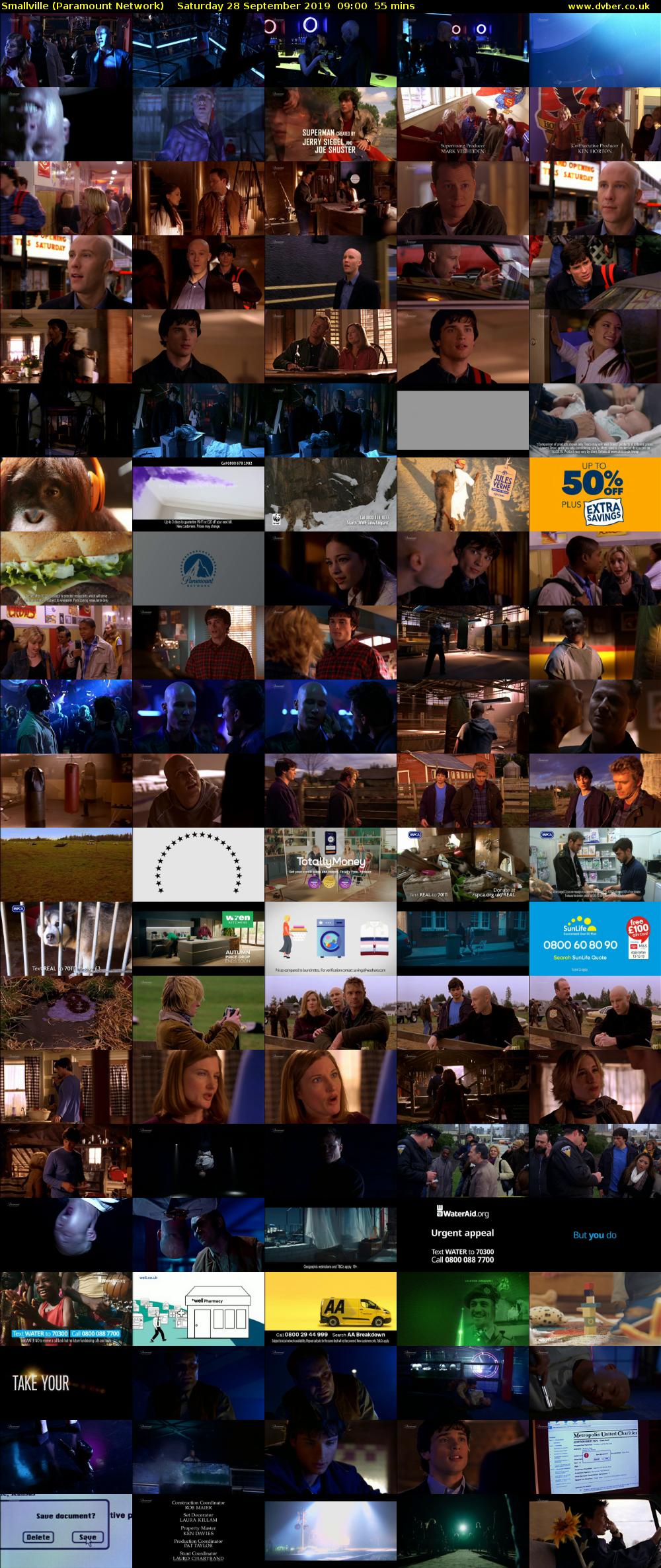 Smallville (Paramount Network) Saturday 28 September 2019 09:00 - 09:55