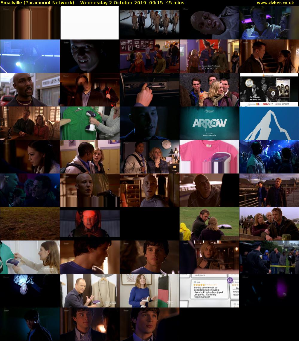 Smallville (Paramount Network) Wednesday 2 October 2019 04:15 - 05:00