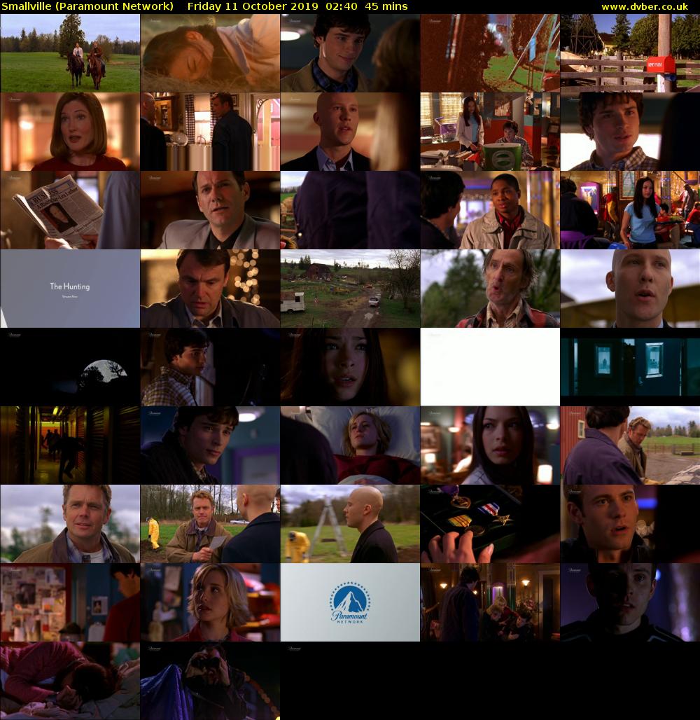 Smallville (Paramount Network) Friday 11 October 2019 02:40 - 03:25