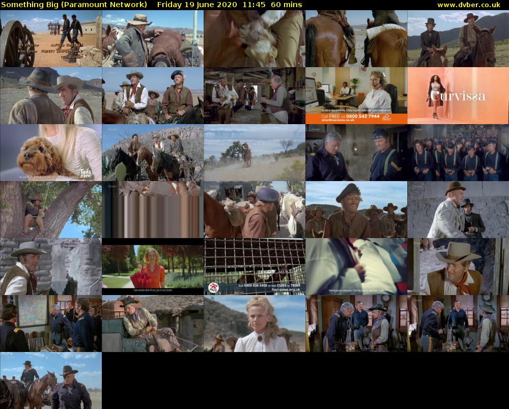Something Big (Paramount Network) Friday 19 June 2020 11:45 - 12:45