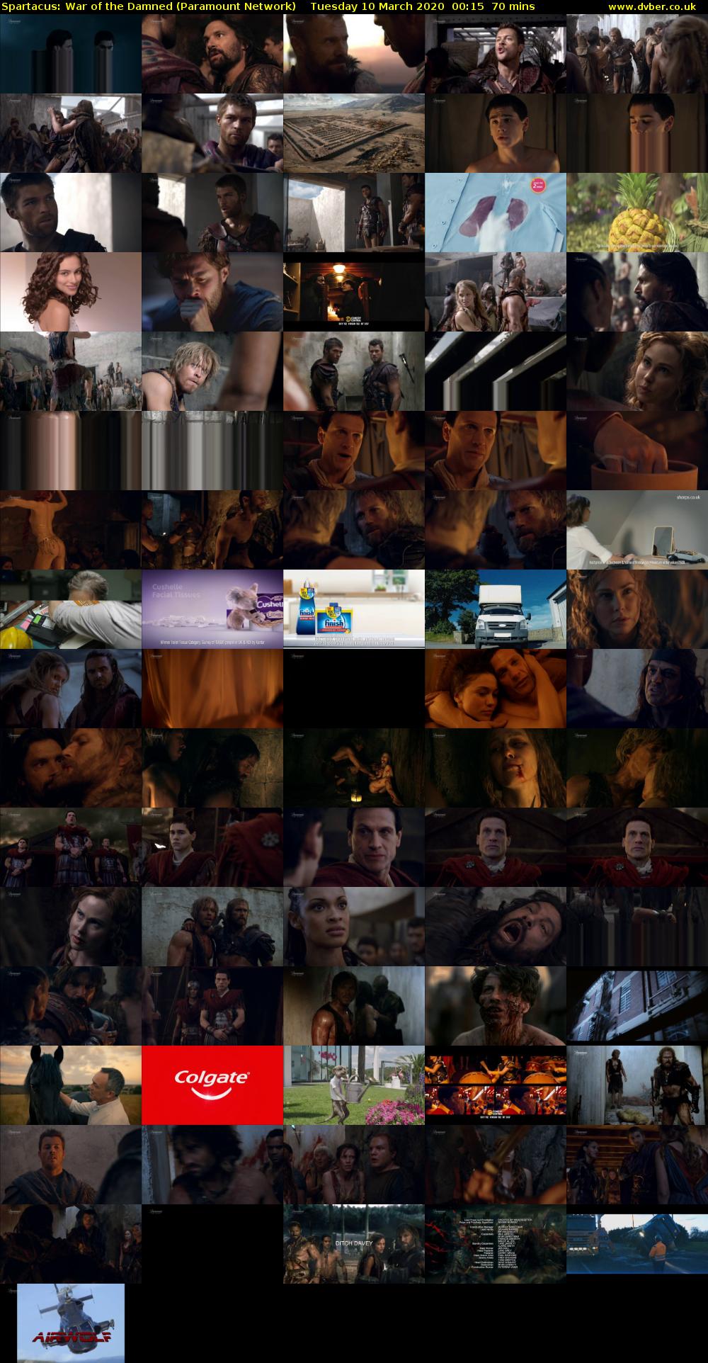 Spartacus: War of the Damned (Paramount Network) Tuesday 10 March 2020 00:15 - 01:25