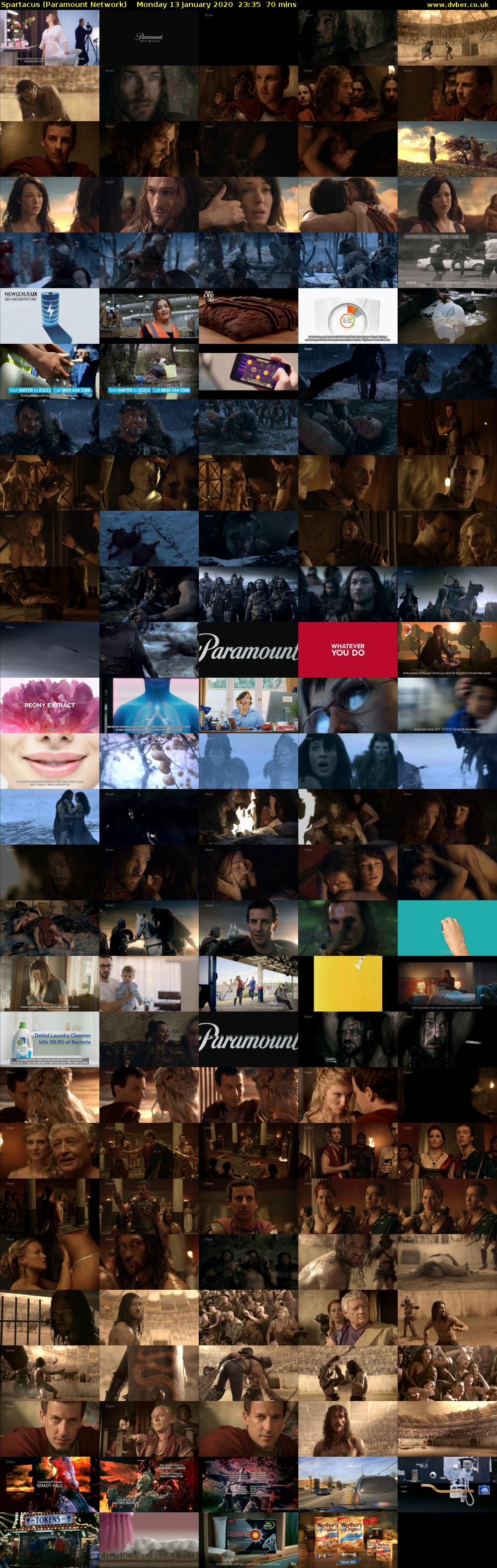 Spartacus (Paramount Network) Monday 13 January 2020 23:35 - 00:45