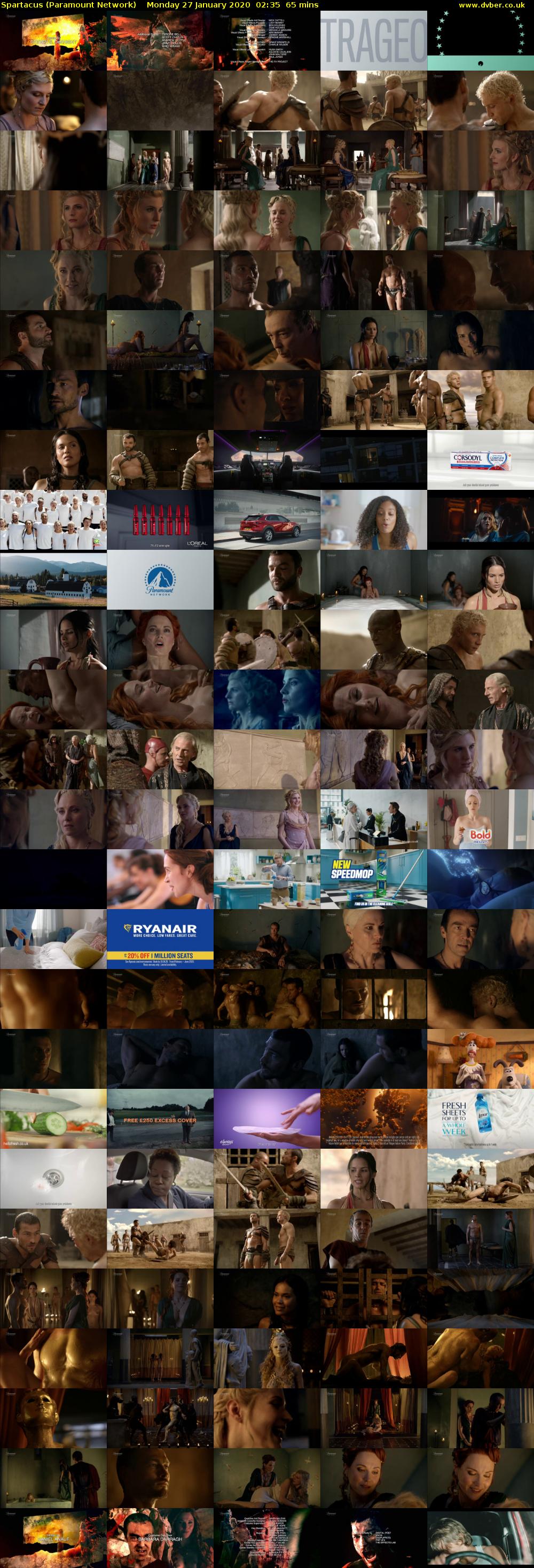 Spartacus (Paramount Network) Monday 27 January 2020 02:35 - 03:40