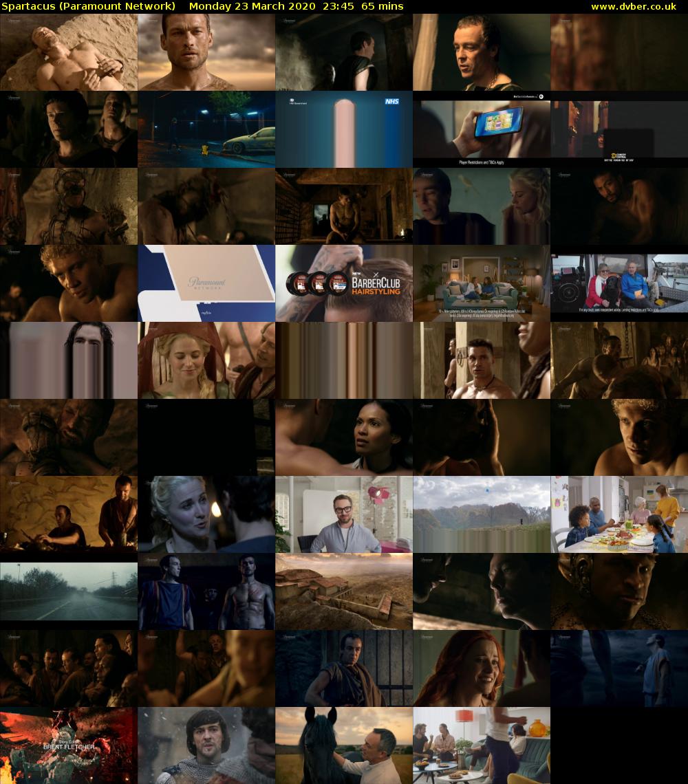 Spartacus (Paramount Network) Monday 23 March 2020 23:45 - 00:50