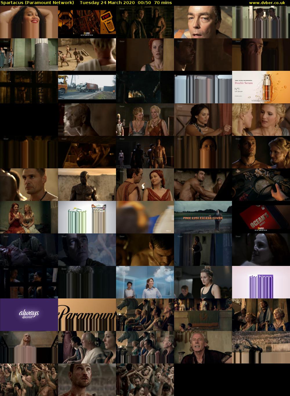 Spartacus (Paramount Network) Tuesday 24 March 2020 00:50 - 02:00