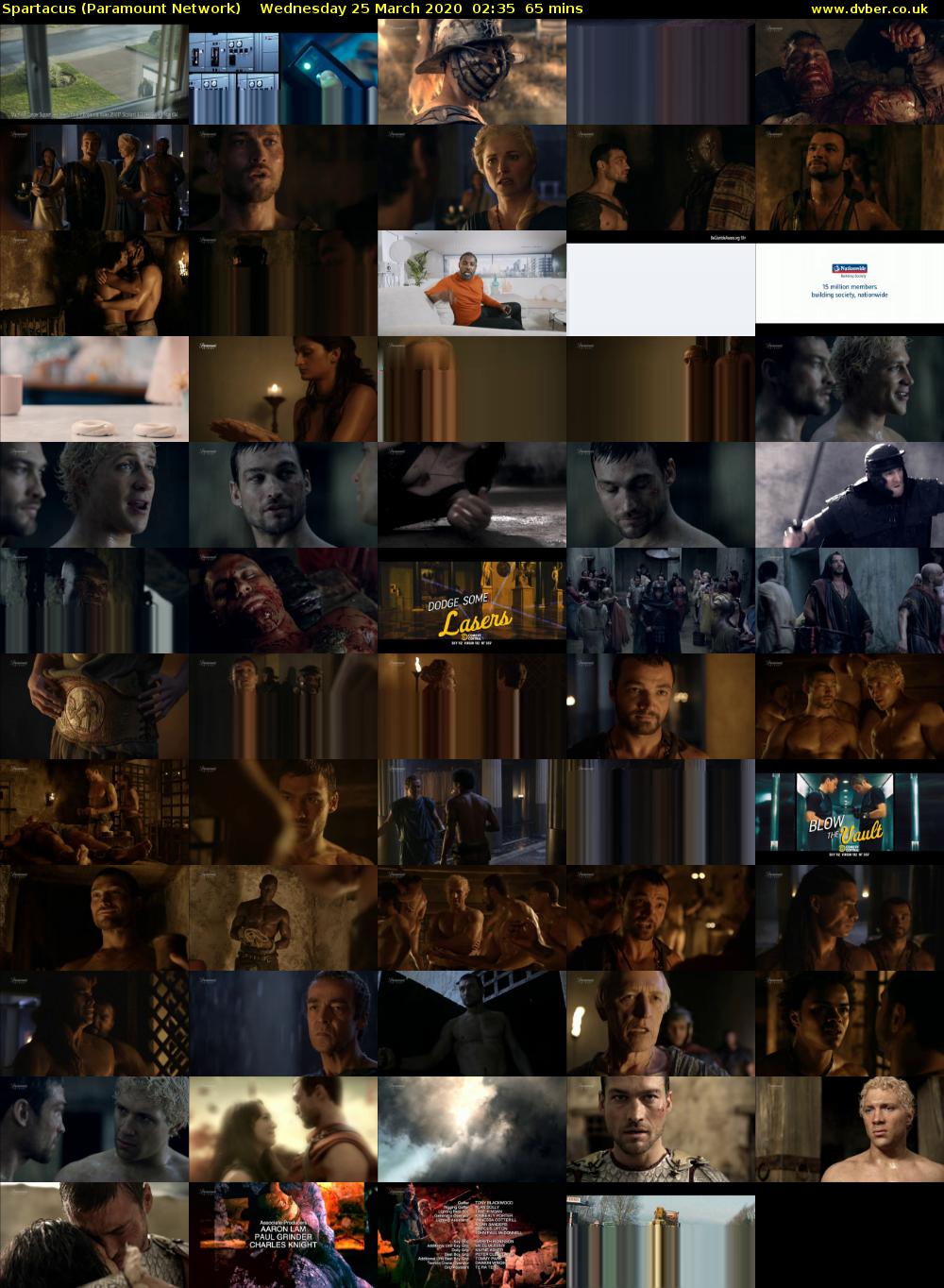 Spartacus (Paramount Network) Wednesday 25 March 2020 02:35 - 03:40