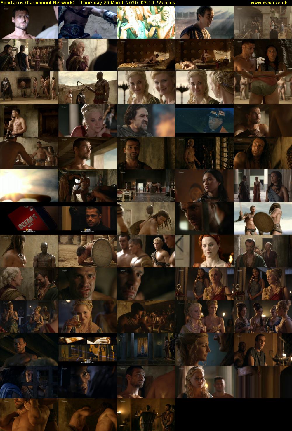 Spartacus (Paramount Network) Thursday 26 March 2020 03:10 - 04:05