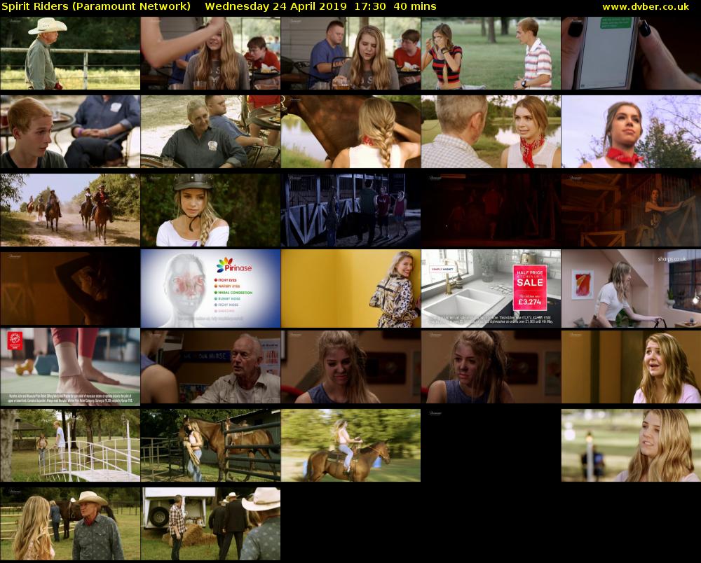 Spirit Riders (Paramount Network) Wednesday 24 April 2019 17:30 - 18:10