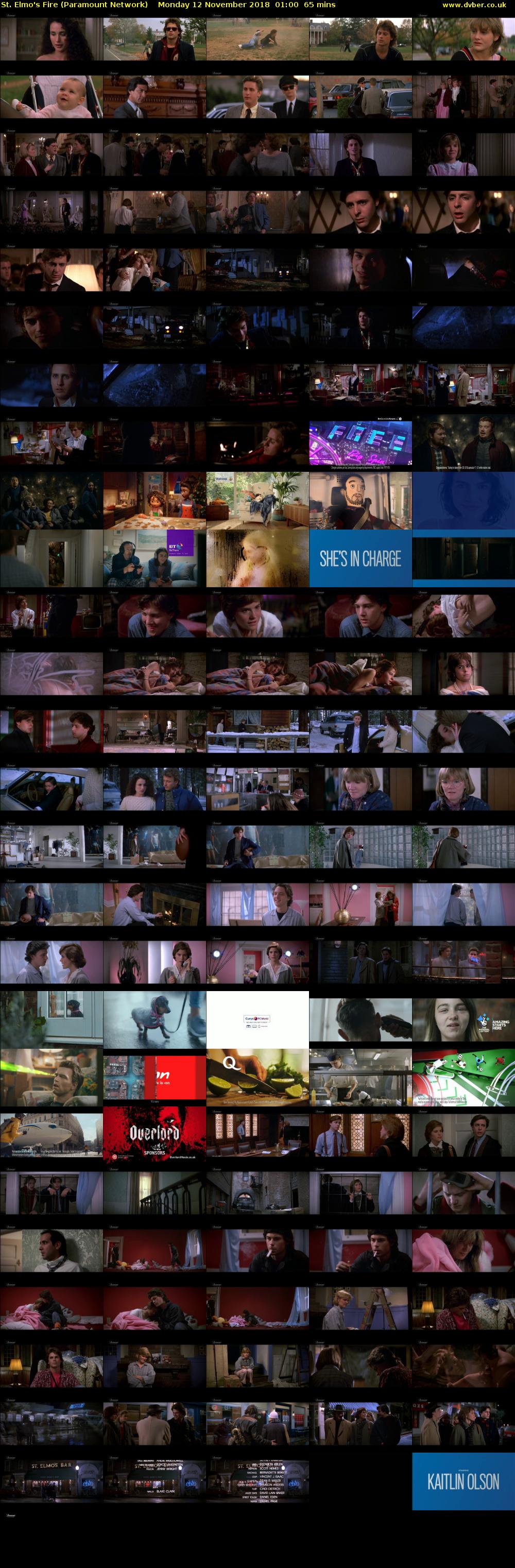 St. Elmo's Fire (Paramount Network) Monday 12 November 2018 01:00 - 02:05
