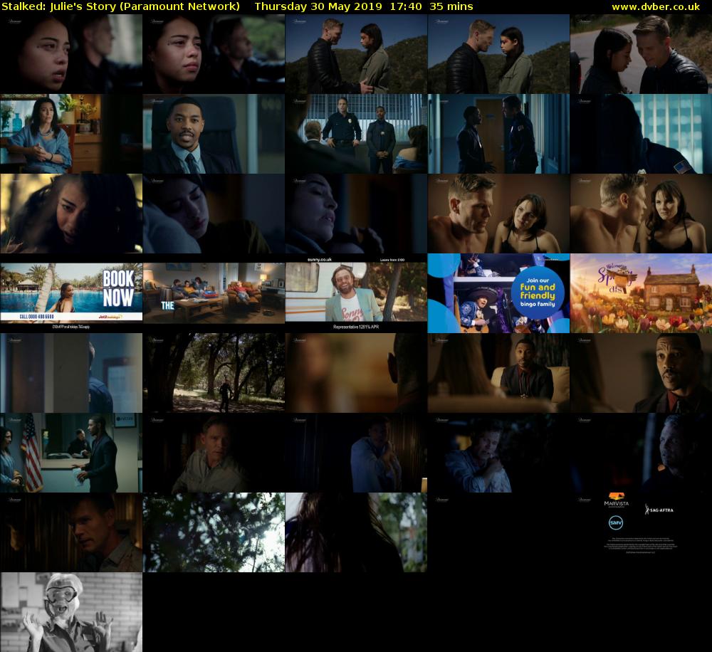 Stalked: Julie's Story (Paramount Network) Thursday 30 May 2019 17:40 - 18:15