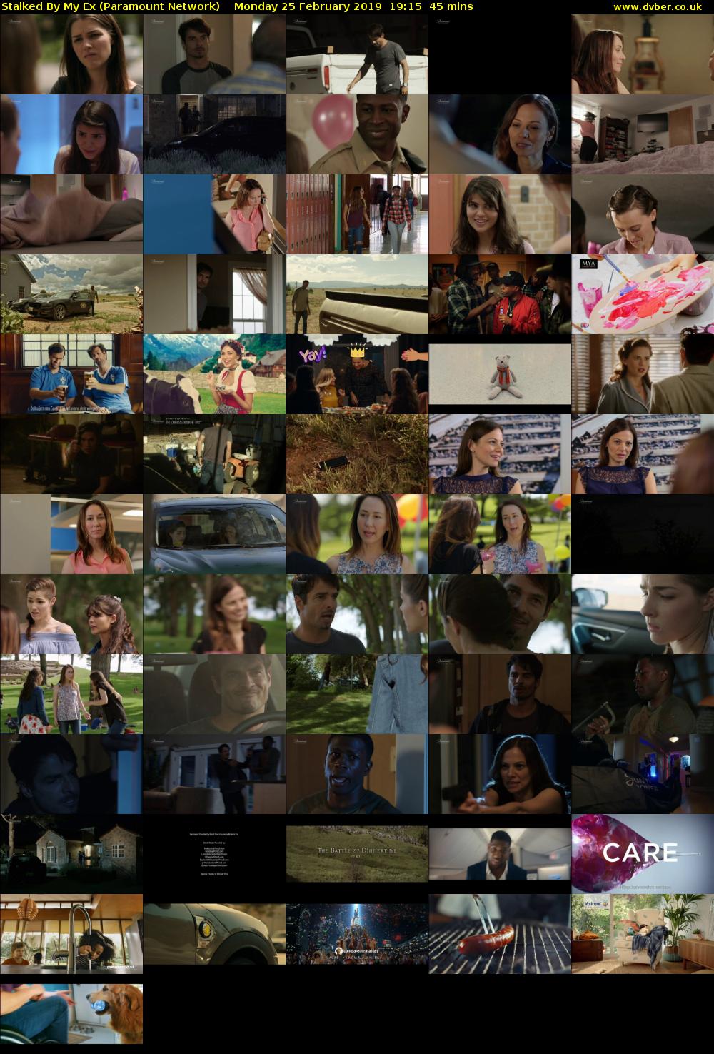 Stalked By My Ex (Paramount Network) Monday 25 February 2019 19:15 - 20:00