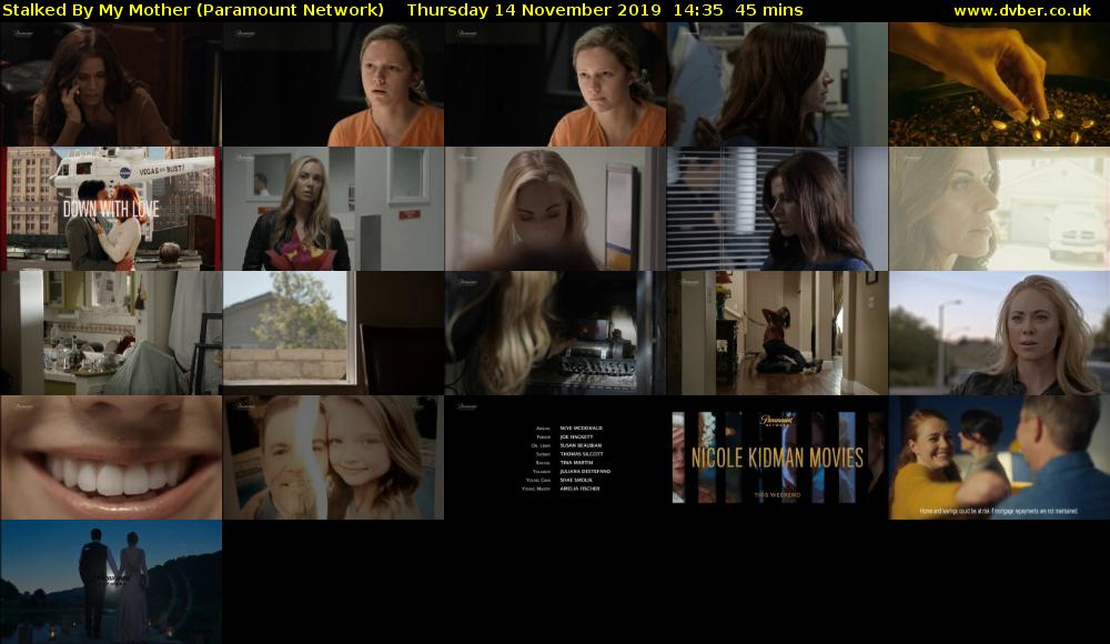 Stalked By My Mother (Paramount Network) Thursday 14 November 2019 14:35 - 15:20