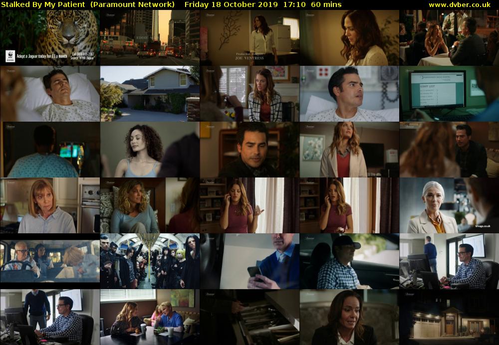 Stalked By My Patient  (Paramount Network) Friday 18 October 2019 17:10 - 18:10