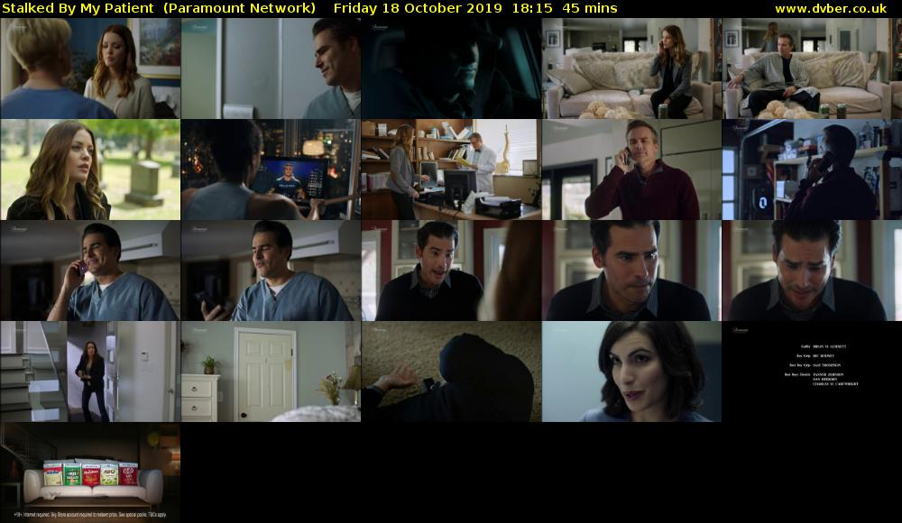 Stalked By My Patient  (Paramount Network) Friday 18 October 2019 18:15 - 19:00