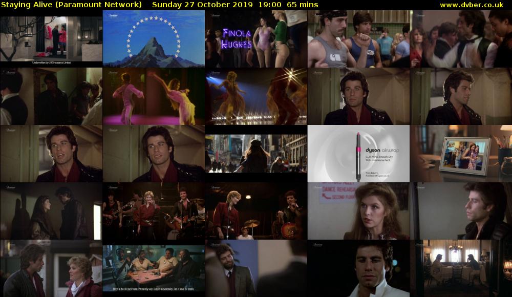 Staying Alive (Paramount Network) Sunday 27 October 2019 19:00 - 20:05