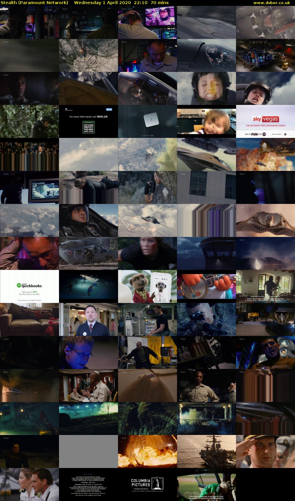 Stealth (Paramount Network) Wednesday 1 April 2020 22:10 - 23:20