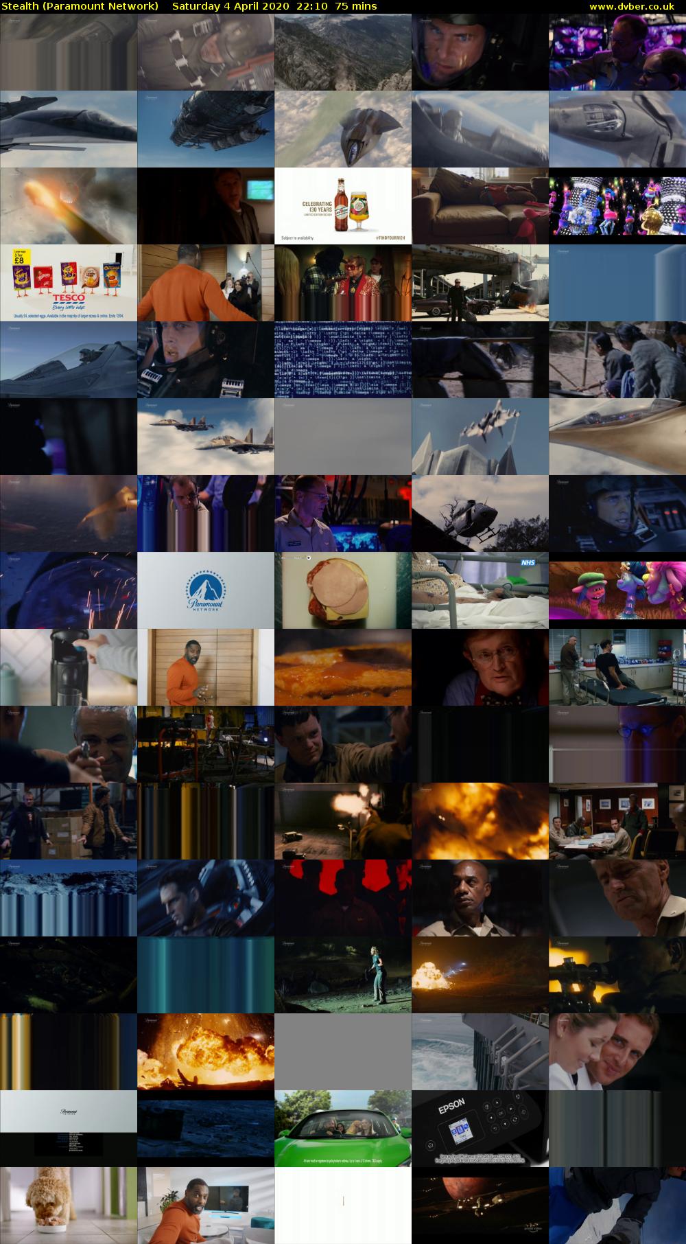 Stealth (Paramount Network) Saturday 4 April 2020 22:10 - 23:25