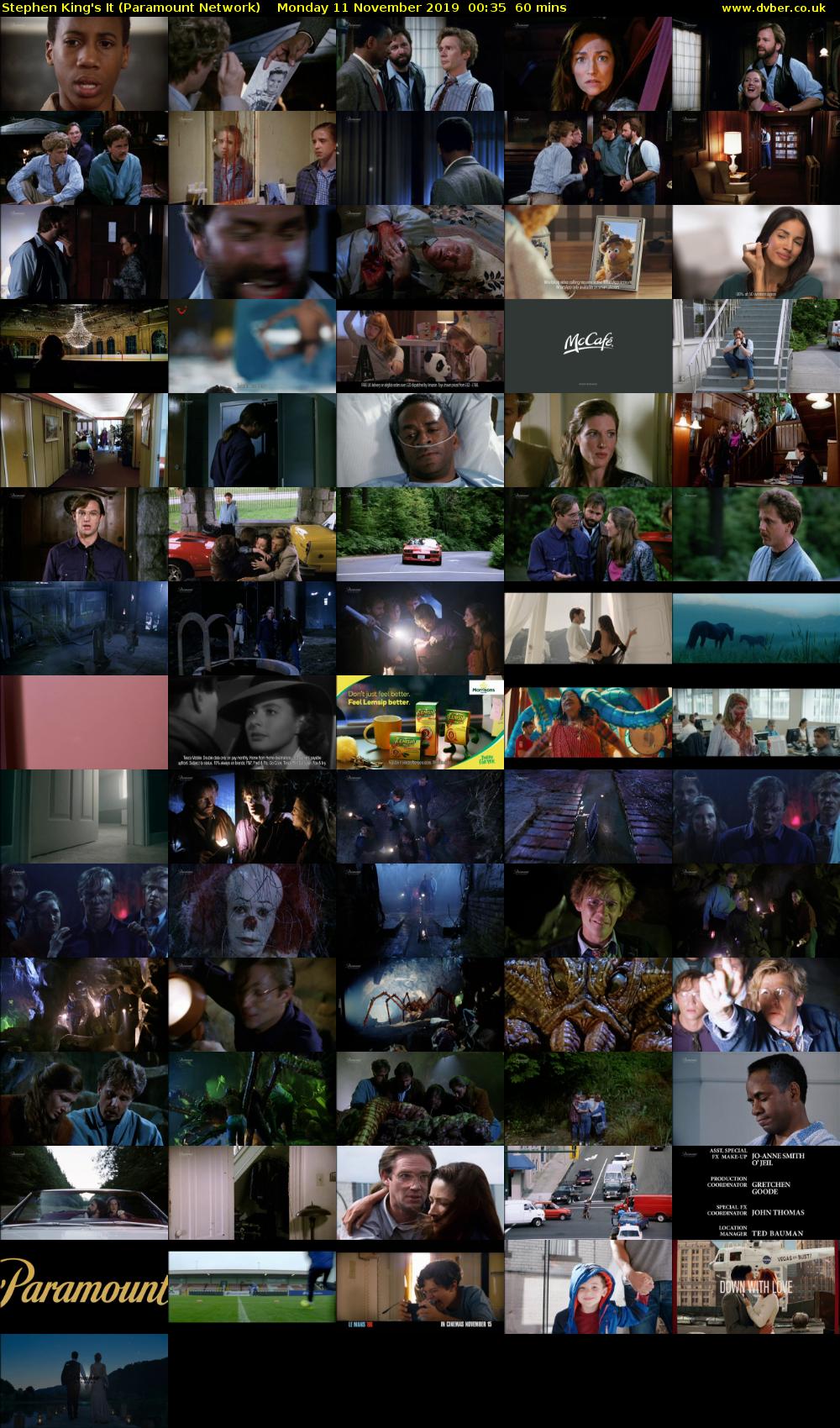 Stephen King's It (Paramount Network) Monday 11 November 2019 00:35 - 01:35