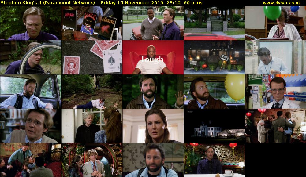 Stephen King's It (Paramount Network) Friday 15 November 2019 23:10 - 00:10