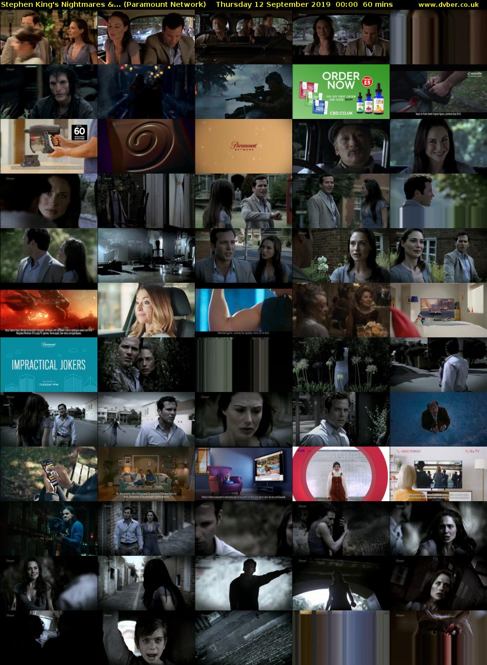 Stephen King's Nightmares &... (Paramount Network) Thursday 12 September 2019 00:00 - 01:00