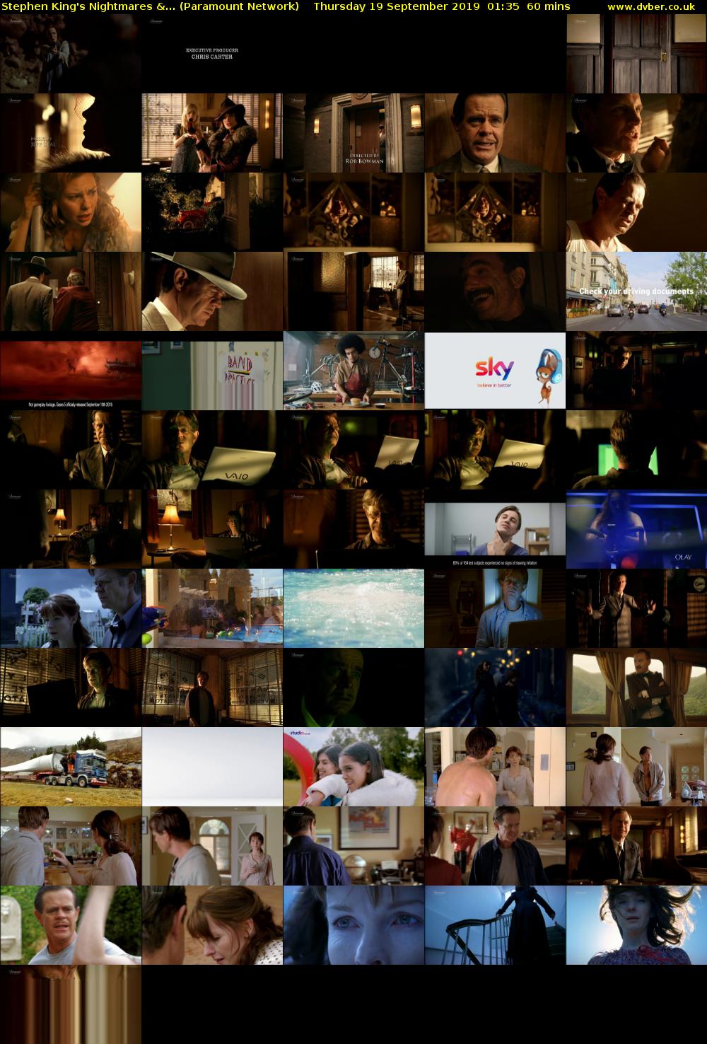 Stephen King's Nightmares &... (Paramount Network) Thursday 19 September 2019 01:35 - 02:35