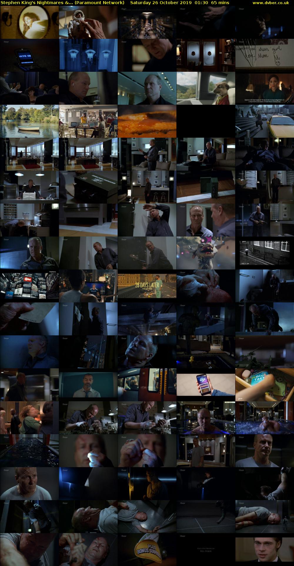 Stephen King's Nightmares &... (Paramount Network) Saturday 26 October 2019 01:30 - 02:35