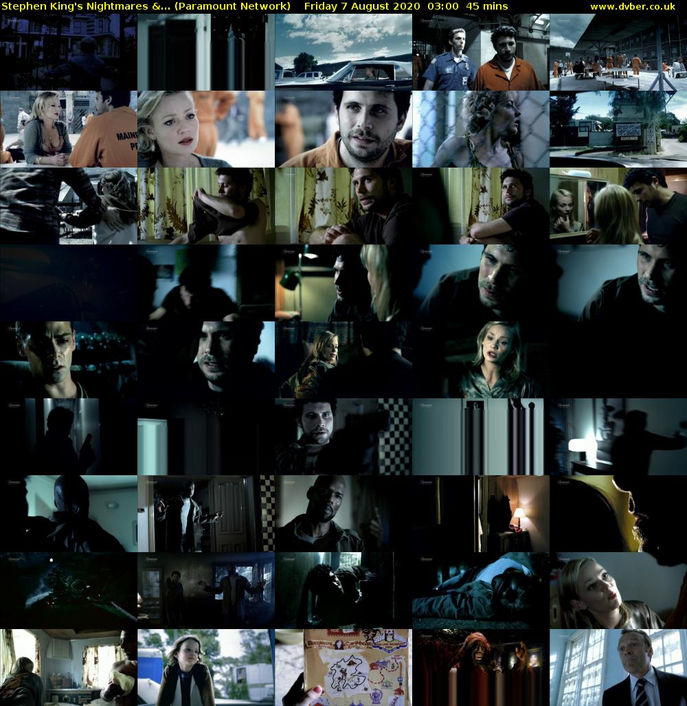 Stephen King's Nightmares &... (Paramount Network) Friday 7 August 2020 03:00 - 03:45