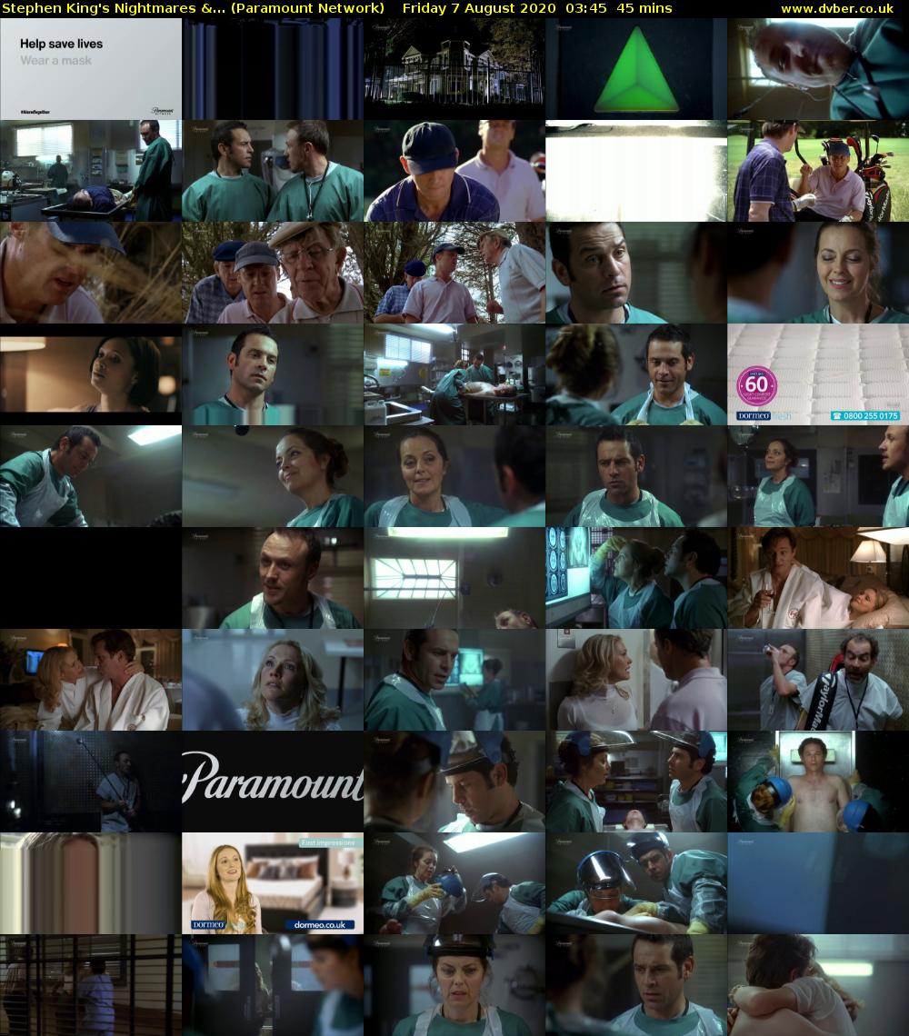 Stephen King's Nightmares &... (Paramount Network) Friday 7 August 2020 03:45 - 04:30