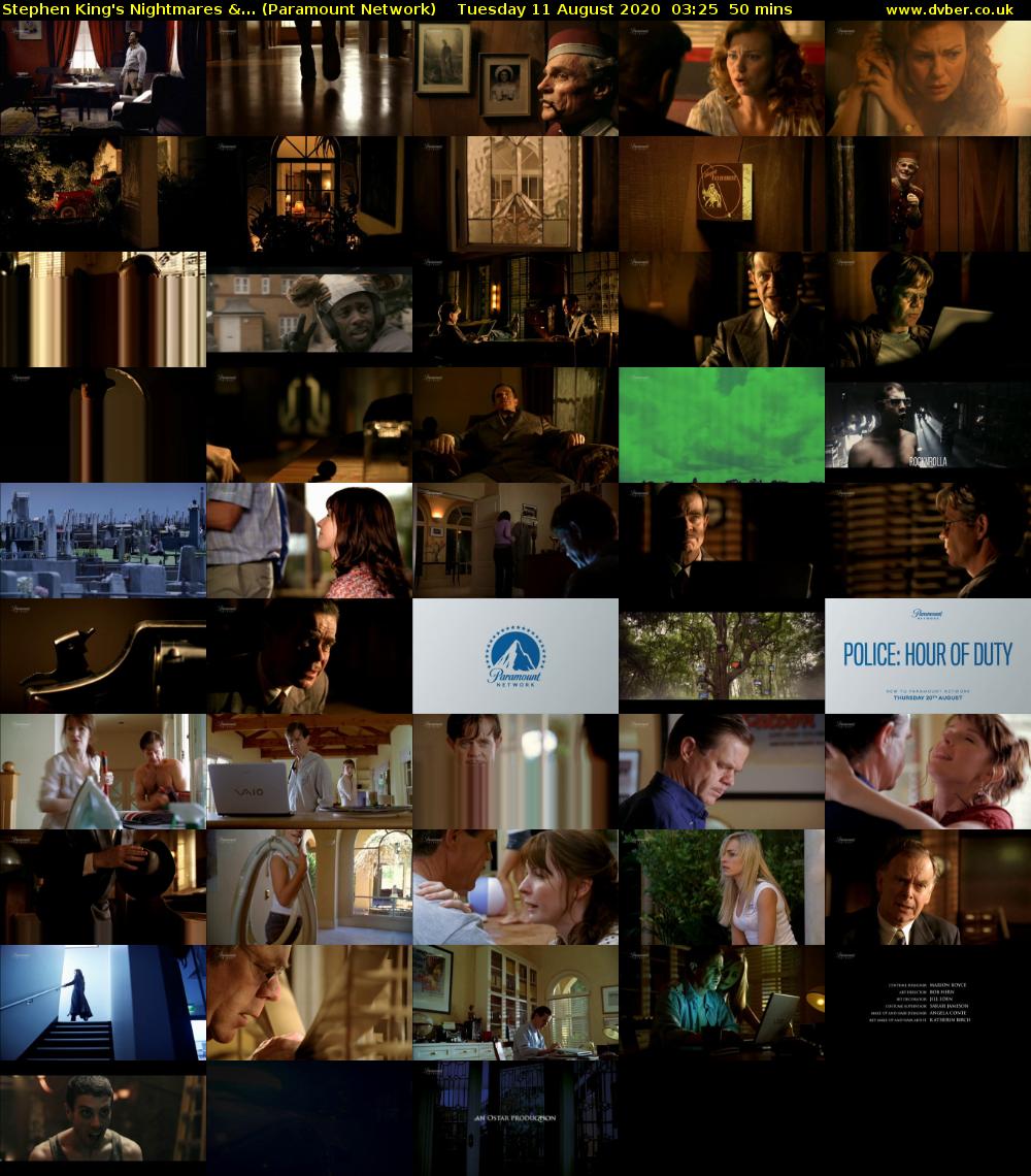 Stephen King's Nightmares &... (Paramount Network) Tuesday 11 August 2020 03:25 - 04:15