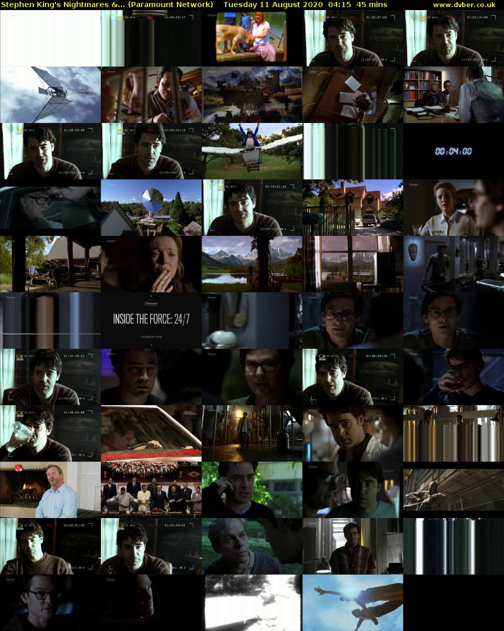 Stephen King's Nightmares &... (Paramount Network) Tuesday 11 August 2020 04:15 - 05:00