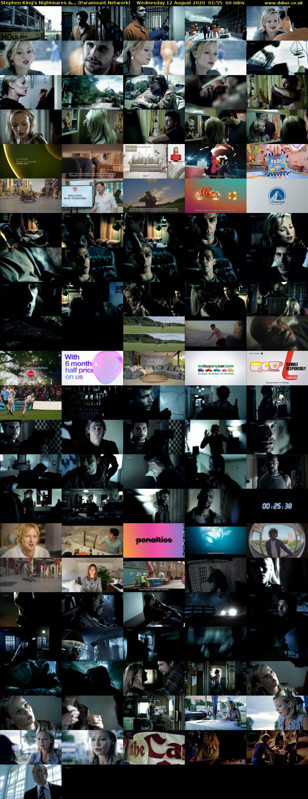Stephen King's Nightmares &... (Paramount Network) Wednesday 12 August 2020 01:55 - 02:55