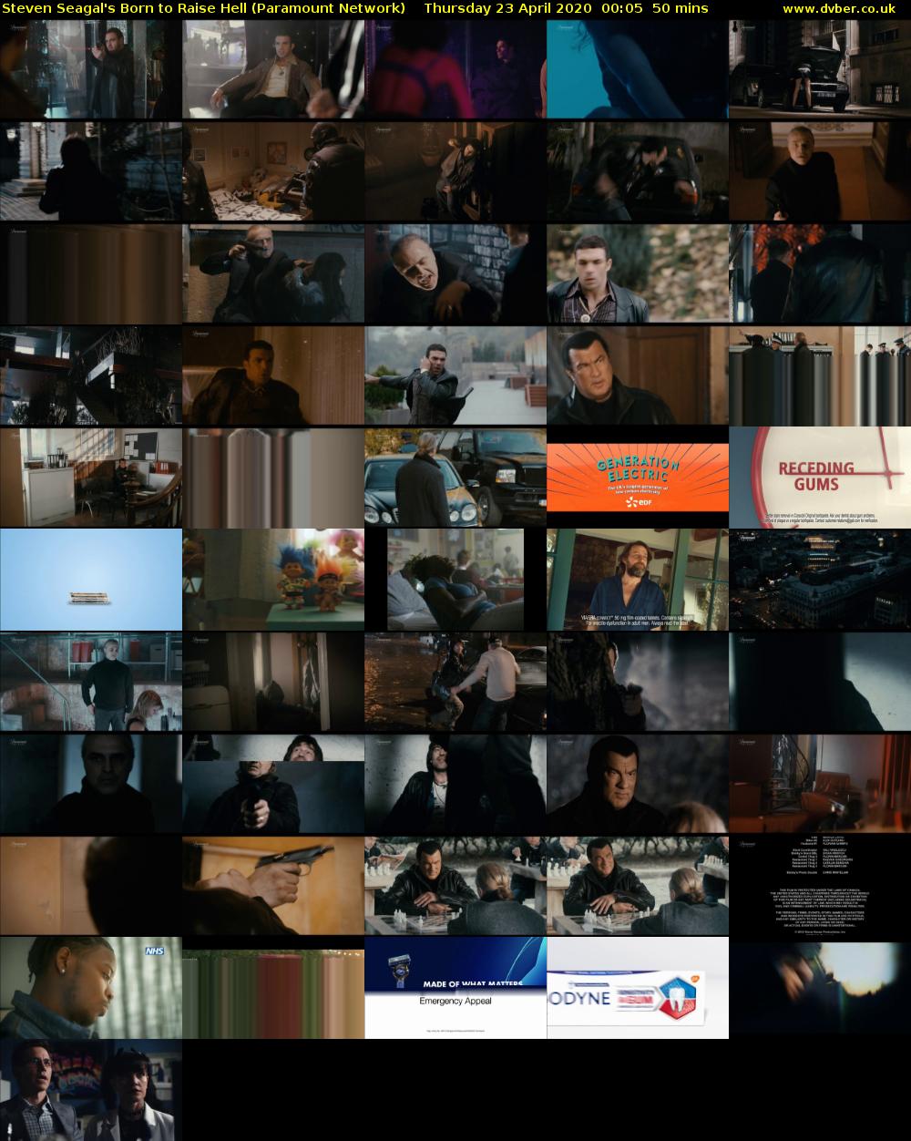 Steven Seagal's Born to Raise Hell (Paramount Network) Thursday 23 April 2020 00:05 - 00:55