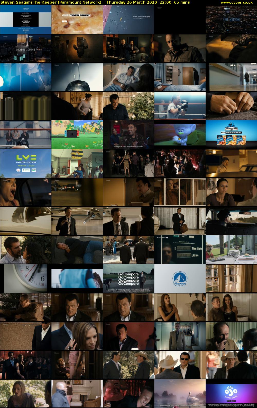 Steven Seagal'sThe Keeper (Paramount Network) Thursday 26 March 2020 22:00 - 23:05
