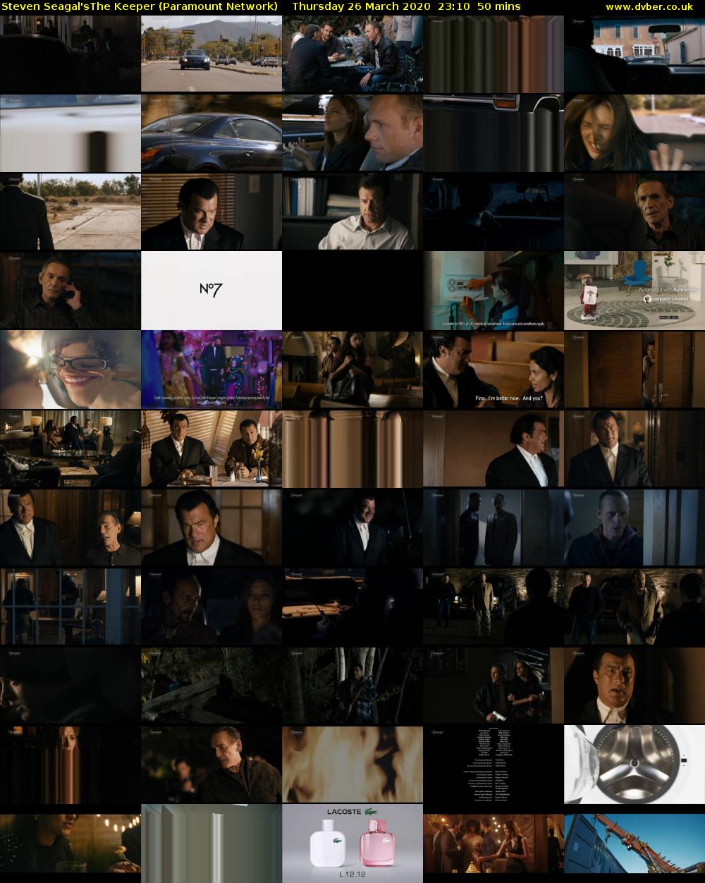Steven Seagal'sThe Keeper (Paramount Network) Thursday 26 March 2020 23:10 - 00:00