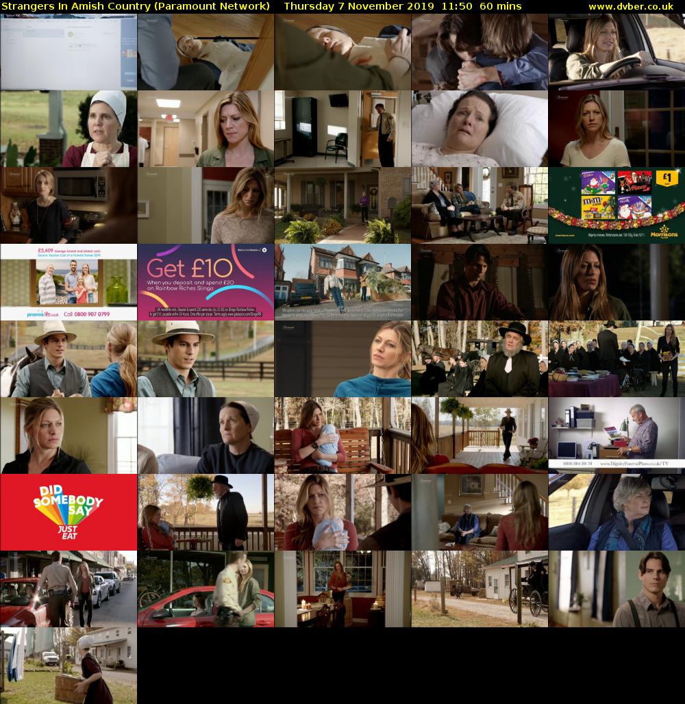 Strangers In Amish Country (Paramount Network) Thursday 7 November 2019 11:50 - 12:50
