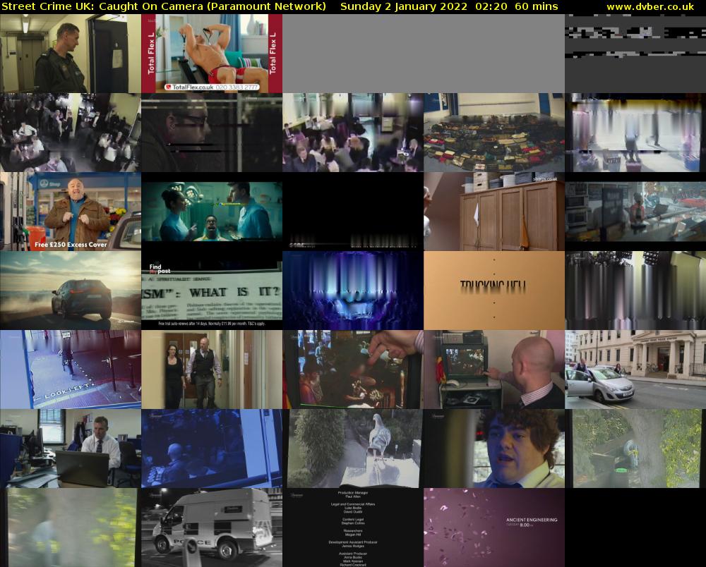 Street Crime UK: Caught On Camera (Paramount Network) Sunday 2 January 2022 02:20 - 03:20