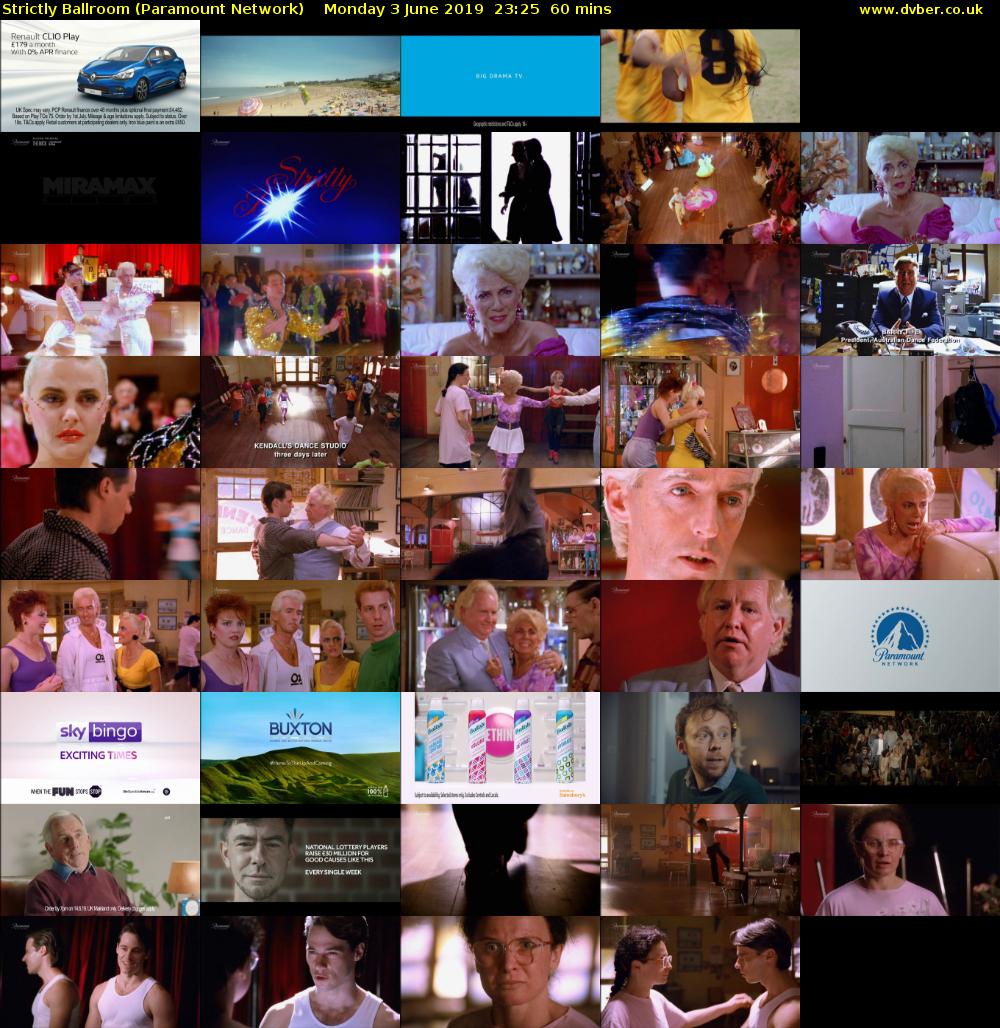 Strictly Ballroom (Paramount Network) Monday 3 June 2019 23:25 - 00:25