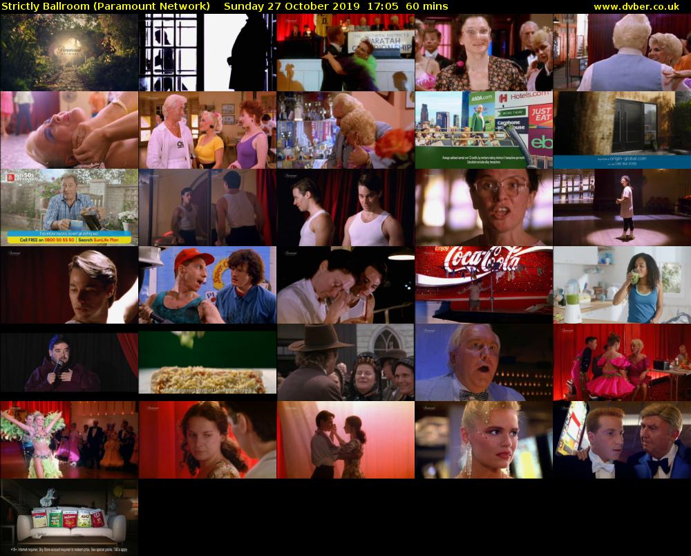 Strictly Ballroom (Paramount Network) Sunday 27 October 2019 17:05 - 18:05